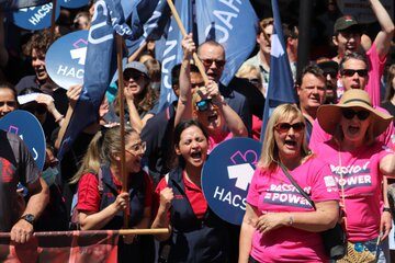 Mass public sector strikes in Tasmania