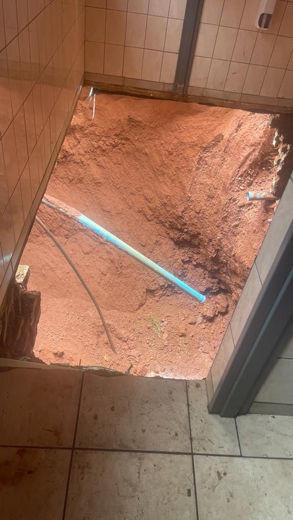 Relebogile High school learners in danger after large sinkhole appears