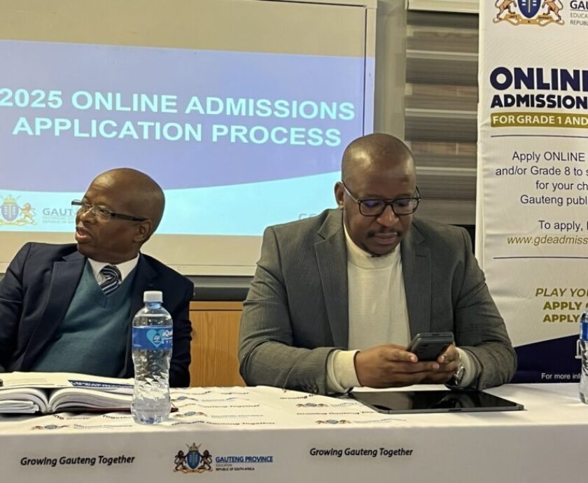 Gauteng 2025 Online Admissions for Grade 1, 8 opens on Thursday