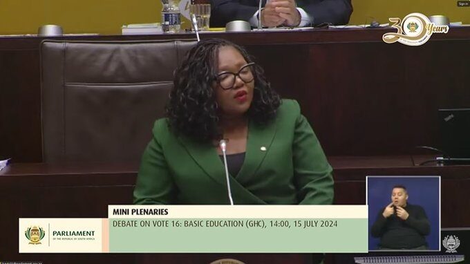 Basic Education Minister Gwarube aims for bolder, ambitious, evidence-based targets to improve education