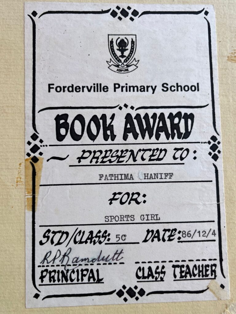 Global trailblazer Fathima Beckmann on the teacher who most inspired her