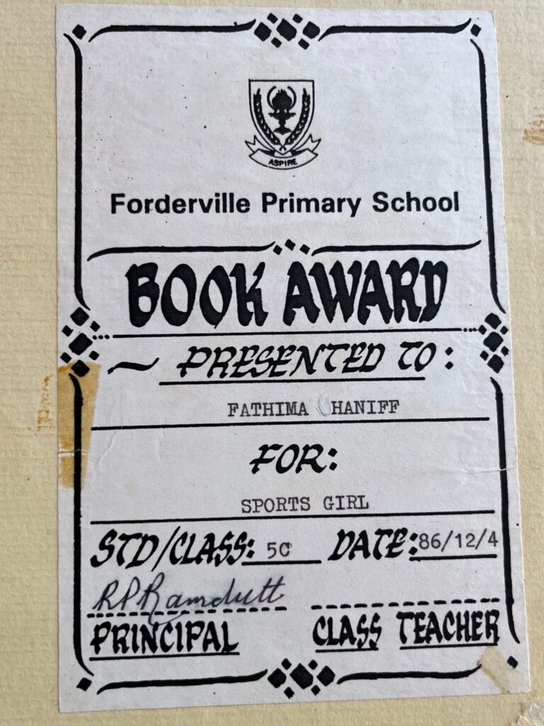 Global trailblazer Fathima Beckmann on the teacher who most inspired her