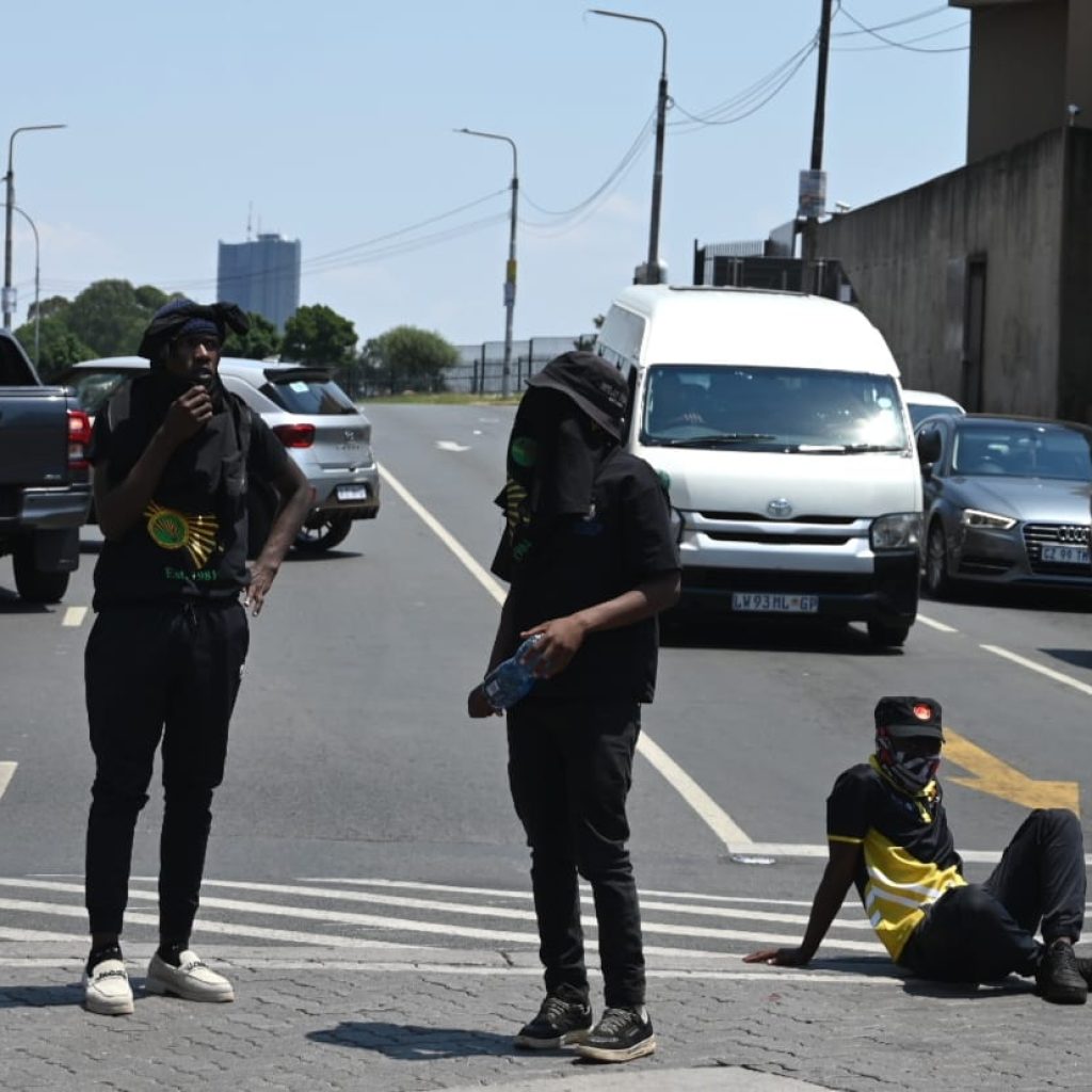 Wits students protest in Braamfontein over financial exclusion