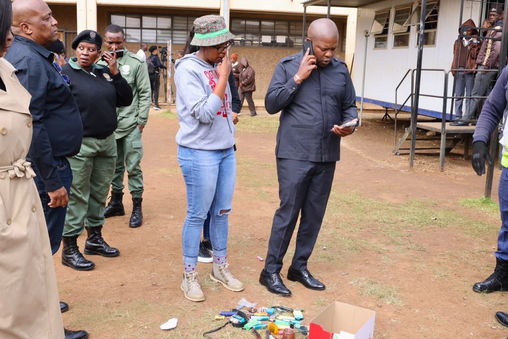 In Pictures: Bullet, dagga and vapes found in Daveyton school raids