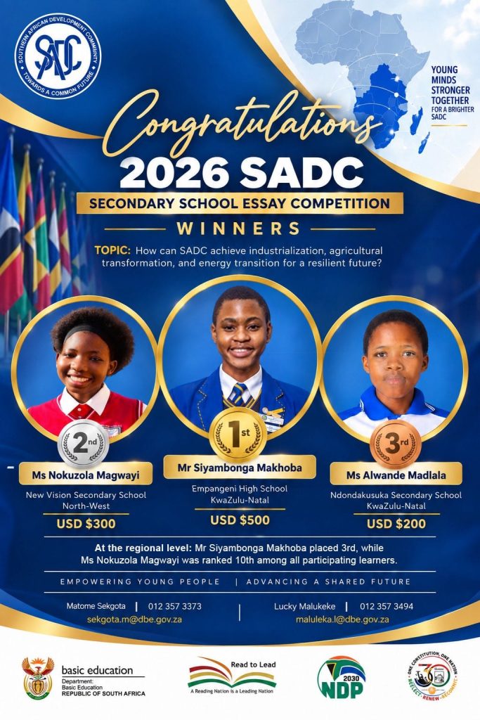 SA learners raise flag high at SADC essay competition
